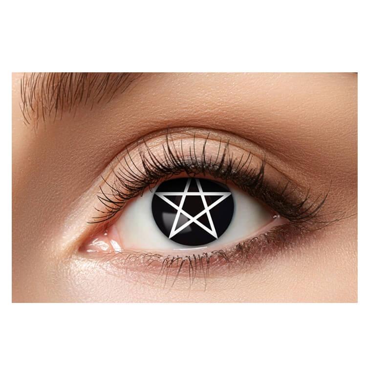 41341 maquillage lentille fantaisie halloween oeil pentagram