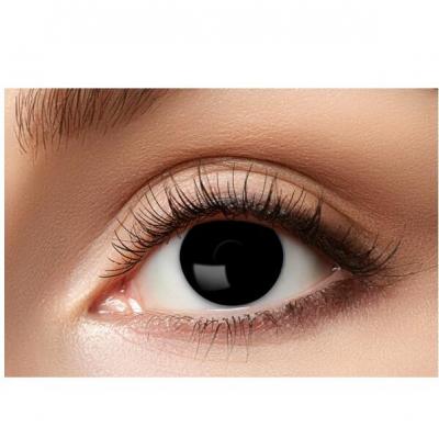 41910 maquillage lentille fantaisie halloween oeil noir de sorciere