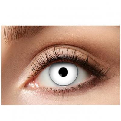 41911 maquillage lentille fantaisie halloween oeil blanc de zombie