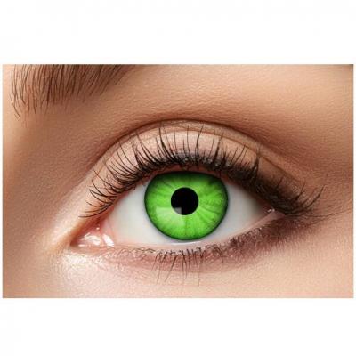 41924 maquillage lentille fantaisie oeil electro vert