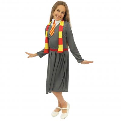 Costume fille apprentie sorcière 5/6 ans REF/43006 (Déguisement Halloween enfant)
