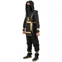 44273 taille l xl costume adulte ninja dore or et noir