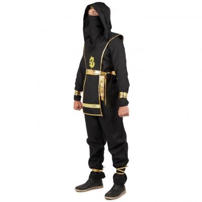44273 taille l xl costume deguisement adulte ninja dore or et noir