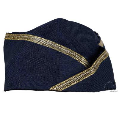 44407 accessoire de deguisement calot hotesse de l air bleu marine