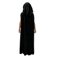 44430 magasin accessoire de deguisement halloween cape noire velours 150cm vampire sorcier