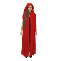 44431 magasin accessoire de deguisement halloween cape rouge velours 150cm vampire sorcier