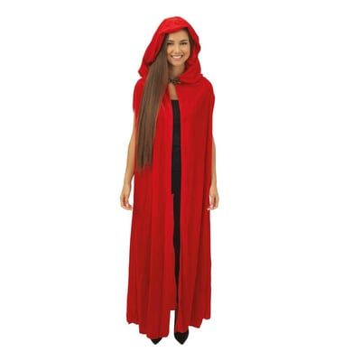 44431 magasin accessoire de deguisement halloween cape rouge velours 150cm vampire sorcier