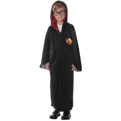 Costume Halloween robe avec capuche de sorcier REF/44562 (Déguisement enfant 5 à 6 ans)