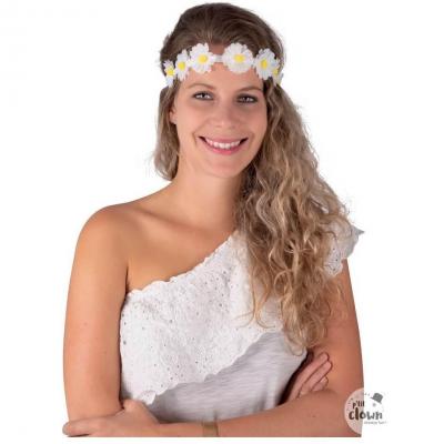 48524 bandeau pour cheveux fleur hippie pour femme adulte