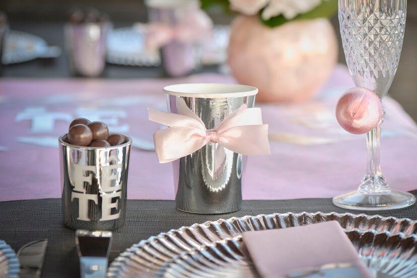 4985 verre carton 27cl argent metallique