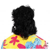 49890 perruque et barbe noire coupe cheveux mulet