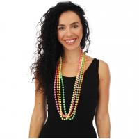 50105 accessoire de deguisement fluo collier de perles disco