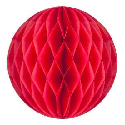 502212m magasin pas de calais decoration fete boule papier alveolee corail 20cm