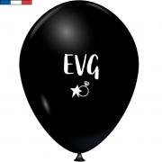 10 Ballons en latex noir 25cm pour enterrement vie de garçon REF/51285 Fabrication française
