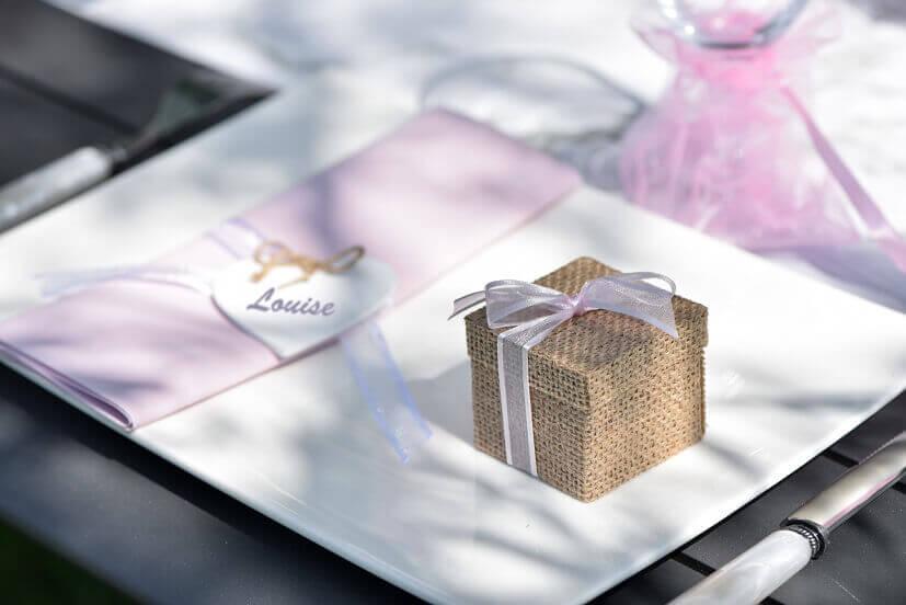 5288 contenant boite carre jute creation de dragees