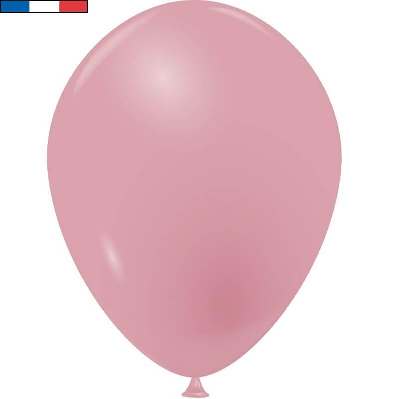 52947 100 ballons latex fabrication francaise rose blush 15cm