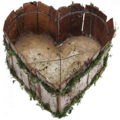 1 Panier coeur pour décoration mariage centre de table Champêtre ou contenant 20 x 9cm REF/5348