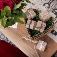 5348 decoration de table mariage panier coeur