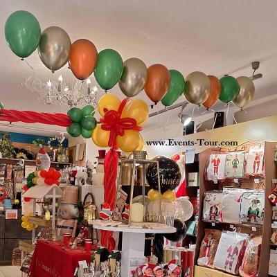22434 ballon opaque latex diamant chrome dore or