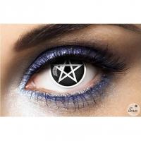 55411 lentilles de contact annuelle halloween coix satanique pentagramme