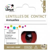 55507 lentilles de contact annuelles yeux rouges de chat