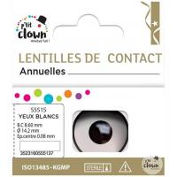 55515 lentilles de contact annuelles yeux blancs manson