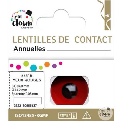 55516 lentilles de contact yeux rouges manson annuelles