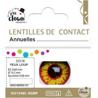 55518 lentilles de contact annuelles halloween loup garou