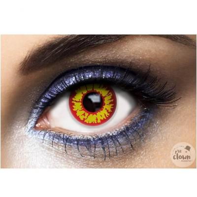 1 Paire de lentilles de contact annuelle Halloween: Yeux de Loup Garou REF/55518