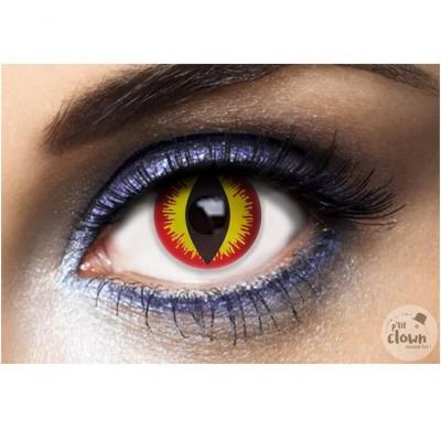 1 Paire de lentilles de contact annuelle Halloween: Yeux du Diable REF/55520