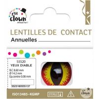 55520 lentilles de contact annuelles yeux du diable