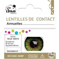 55531 lentilles contact annuelles iris yeux verts