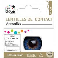 55532 lentilles contact annuelles iris yeux bleus