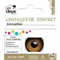 55542 lentilles contact annuelles halloween yeux vampire