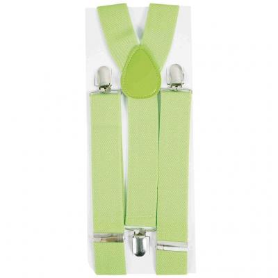 1 Paire de bretelles vert fluo REF/56004 (Accessoire déguisement de fête adulte)