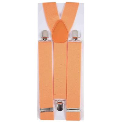 1 Paire de bretelles orange fluo REF/56005 (Accessoire déguisement de fête adulte)