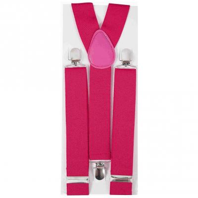 1 Paire de bretelles rose fuchsia REF/56006 (Accessoire déguisement de fête adulte)