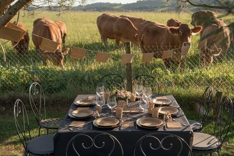 5666 banderole joyeux anniversaire naturel kraft dore or metallique