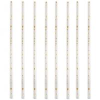 5667 paille jetable papier blanc sauge dore or metallise