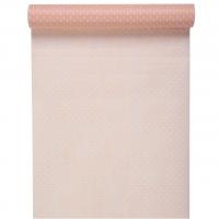 5703 rouleau chemin de table intisse pois rose