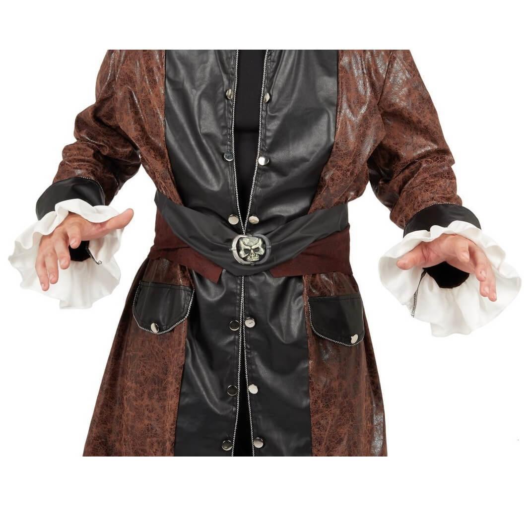 60025 accessoire de deguisement ceinture de pirate tete de mort