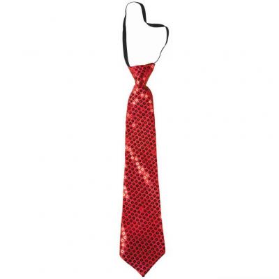 1 Cravate rouge avec sequins REF/60244 (Accessoire de déguisement)