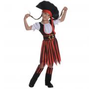 Costume fille pirate en 5 à 6 ans REF/60533