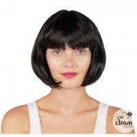 60595 accessoire de deguisement perruque noire cabaret adulte