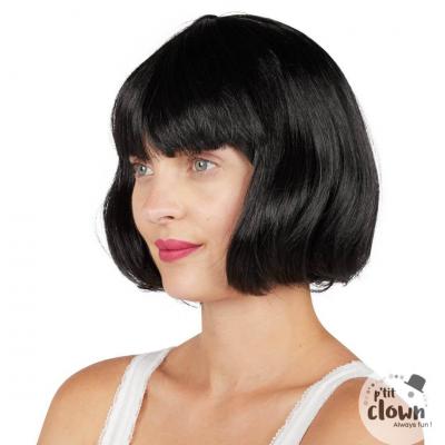 60595 accessoire de deguisement perruque noire cabaret adulte