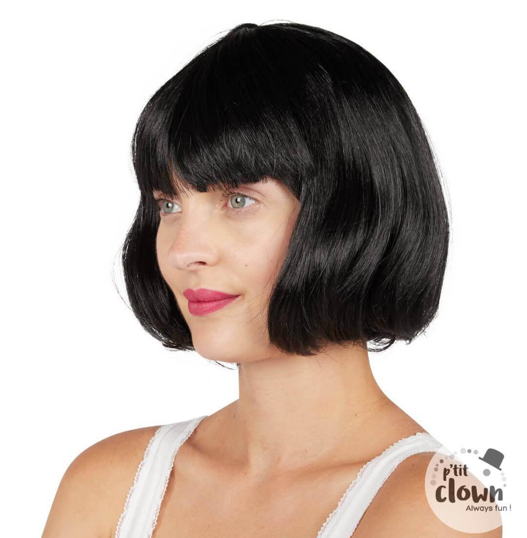 60595 accessoire deguisement perruque noire cabaret adulte