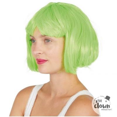 1 Perruque verte Cabaret REF/60599 (Accessoire déguisement adulte)