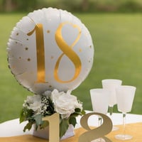 6184 magasin decoration pas de calais anniversaire centre de table bois 18ans dore or metal
