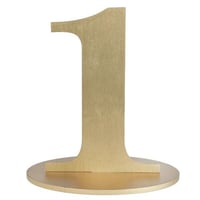 6184 magasin pas de calais anniversaire centre de table bois chiffre 1 dore or metal