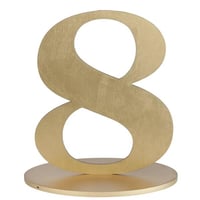 6184 magasin pas de calais anniversaire centre de table bois chiffre 8 dore or metal